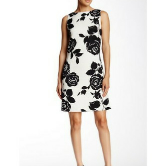 Eliza J Dresses & Skirts - Eliza J Floral Sleeveless Jacquard Shift Dress